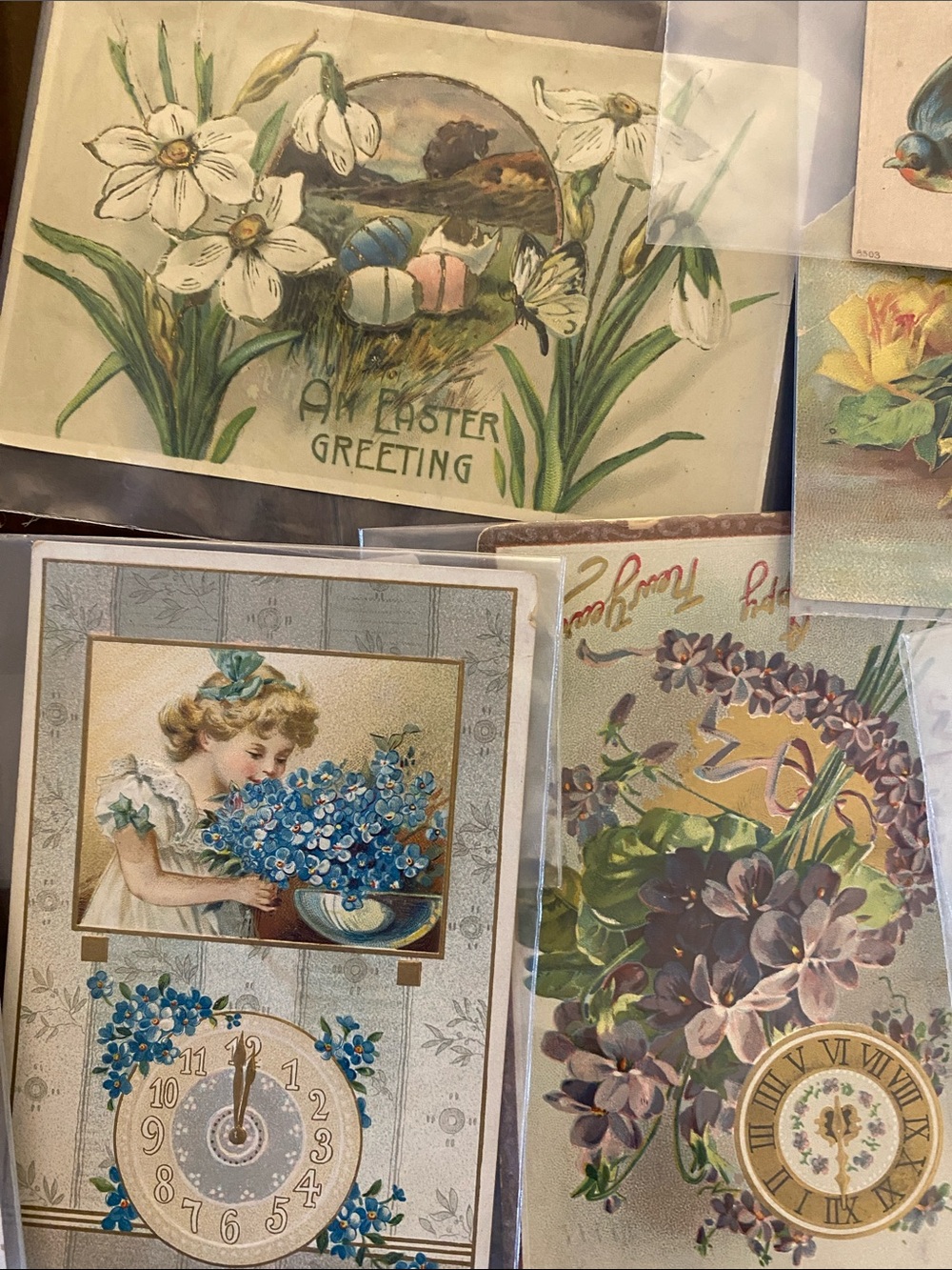 Antique Greetings Postcard Collection